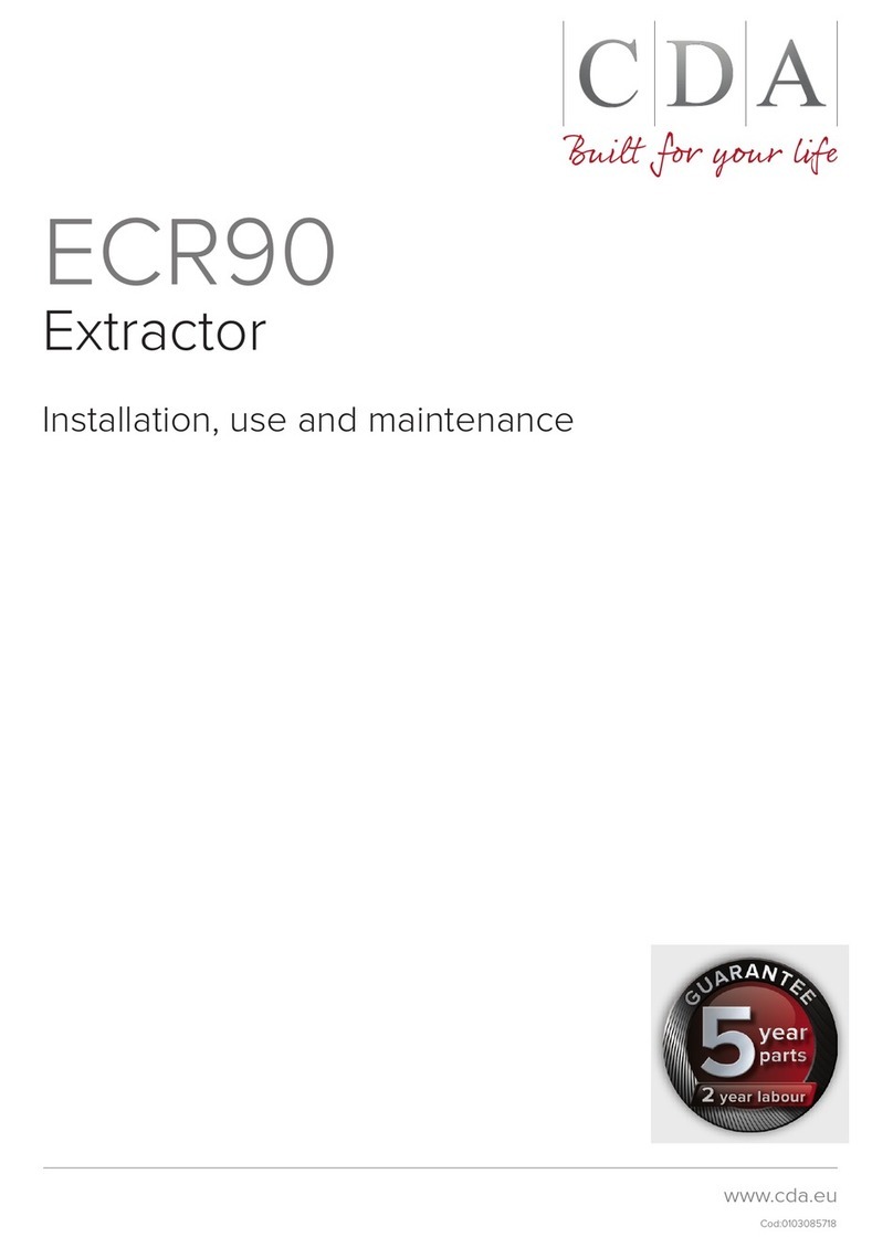 CDA ECR90CM Installation, use and maintenance guide