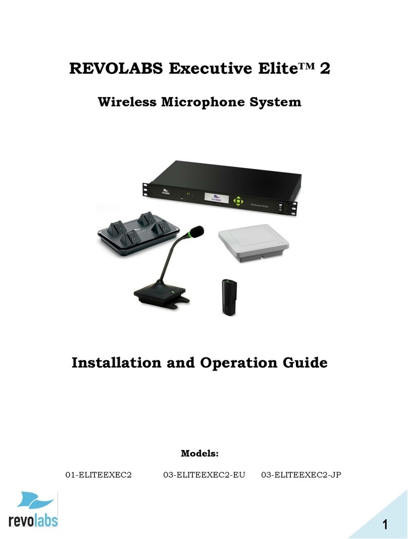 Revolabs Executive Elite 2 Installation and operation guide