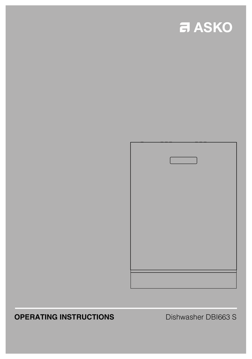 Asko DBI663THS operating instructions