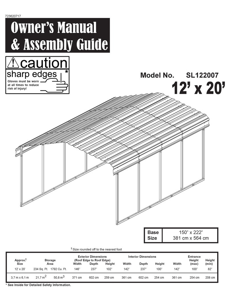 Arrow SL122007 Owner's manual & assembly guide Arrow SL122007 Owner's manual & assembly guide