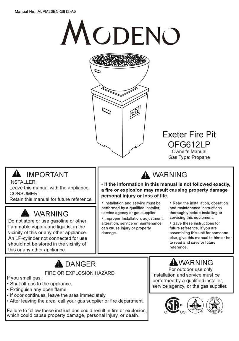 MODENO OFG612LP User manual