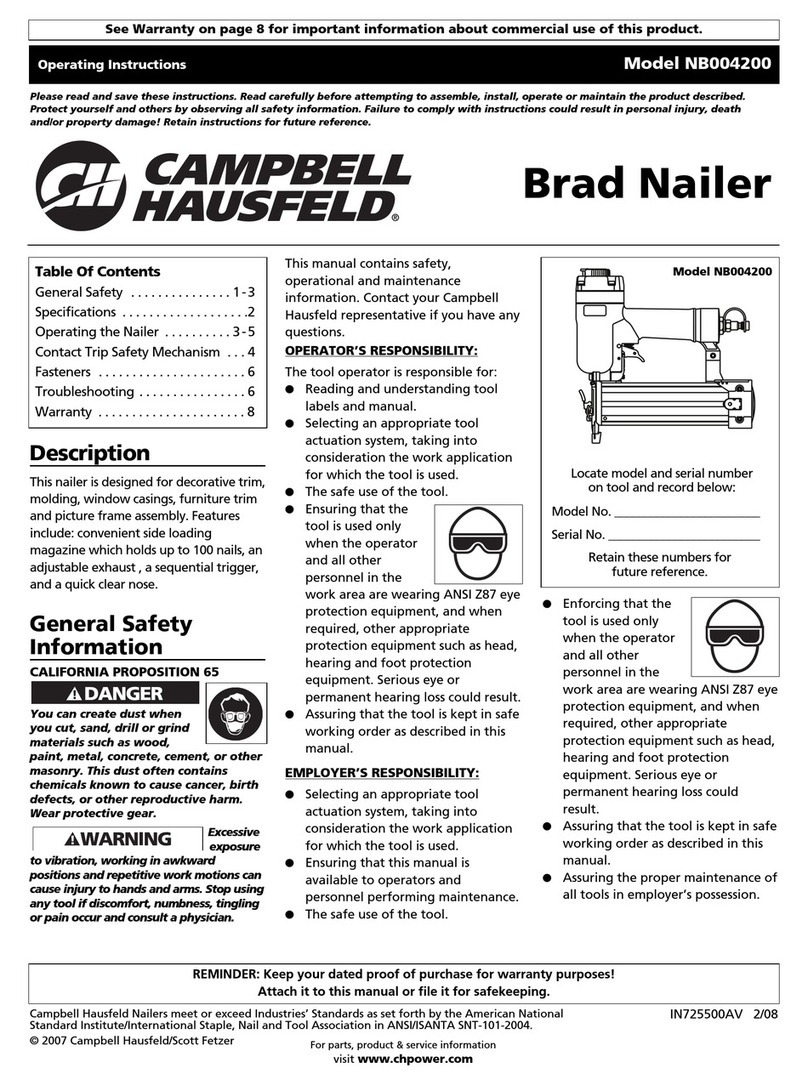 Campbell Hausfeld NB004200 operating instructions