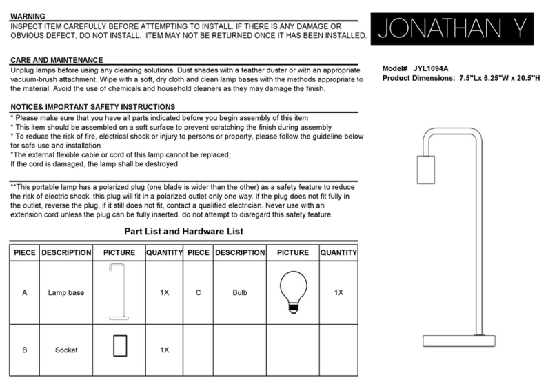 JONATHAN Y JYL1094A User manual JONATHAN Y JYL1094A User manual