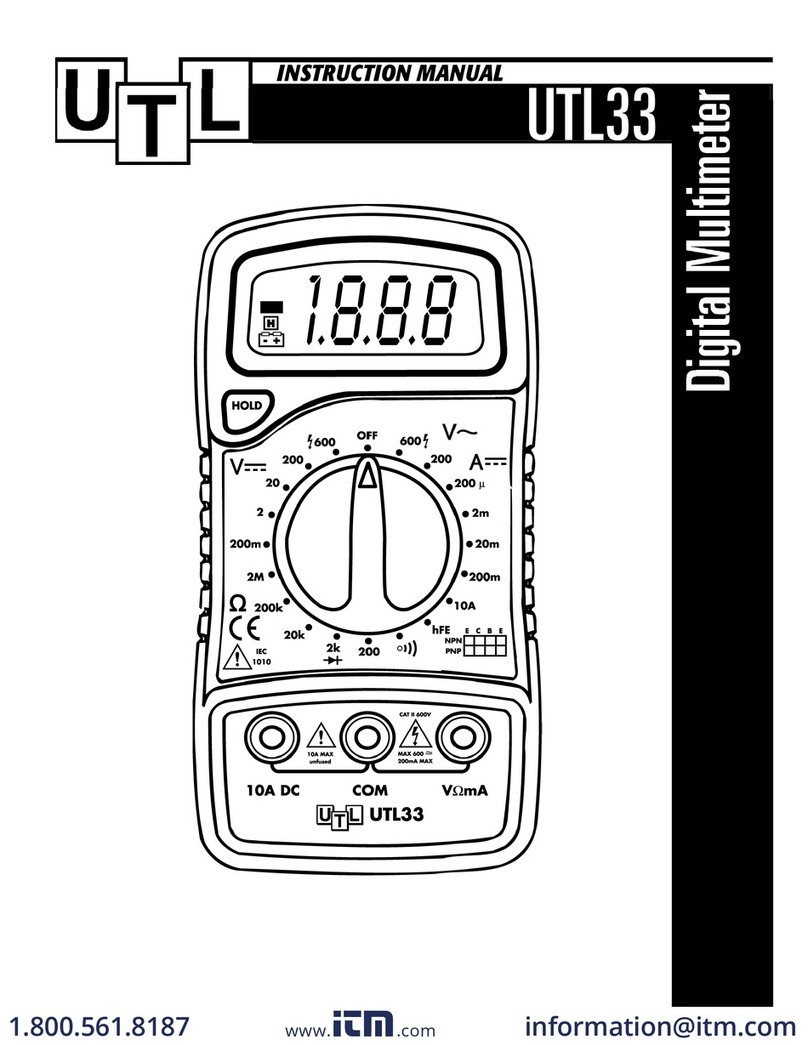 UTL UTL33 instruction manual