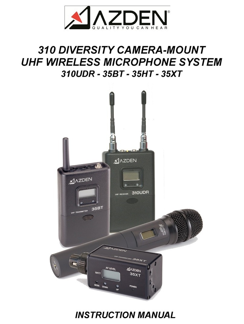 Azden 35HT User manual