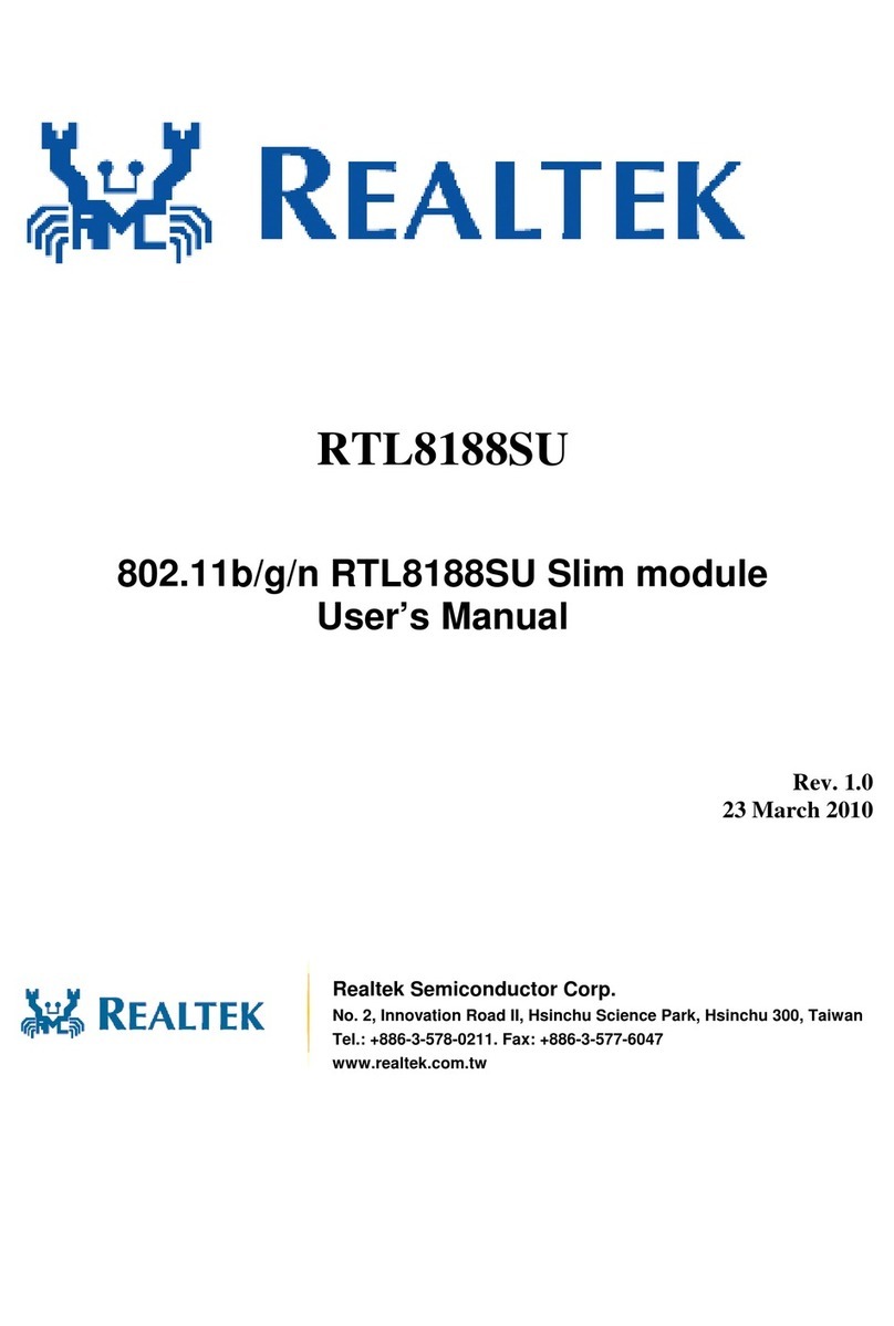 Realtek RTL8188SU User manual