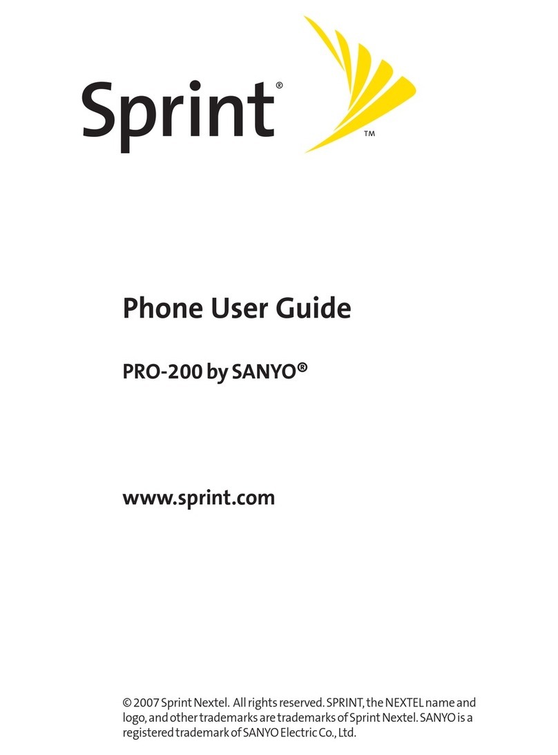 Sprint SANYO PRO-200 User manual