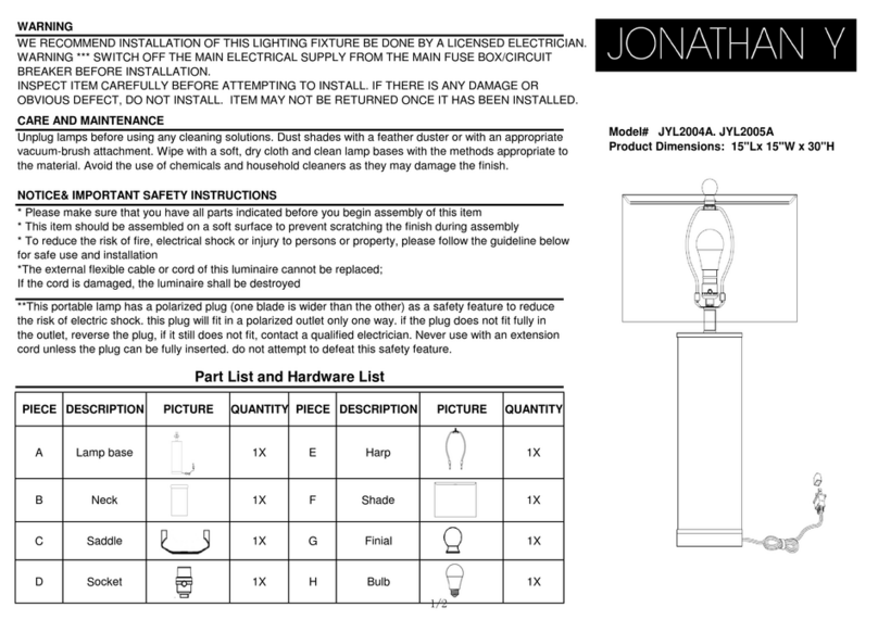 JONATHAN Y JYL2005A User manual