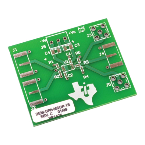 Texas Instruments DEM-OPA-MSOP-1B User manual
