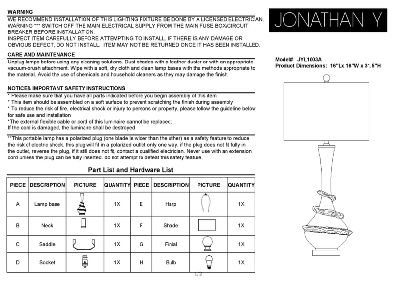 JONATHAN Y JYL1003A manual JONATHAN Y JYL1003A manual