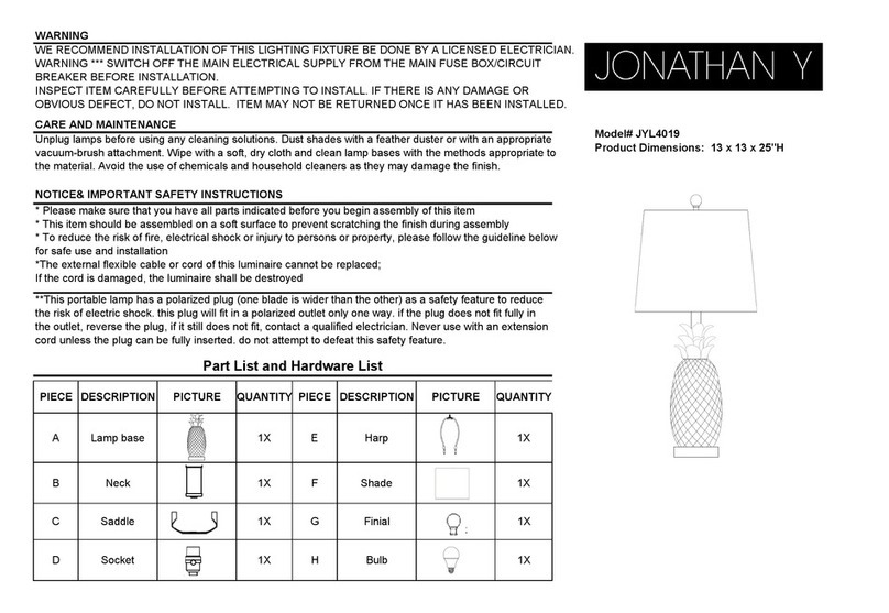 JONATHAN Y JYL4019 manual