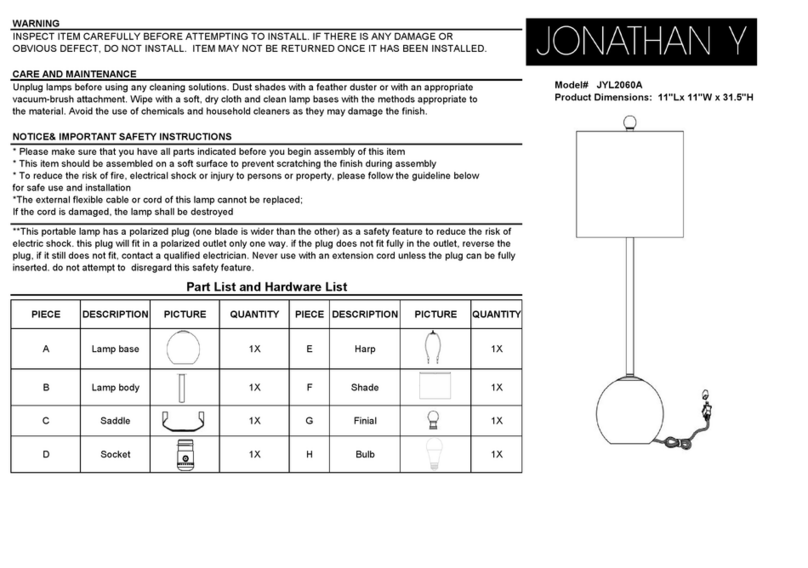 JONATHAN Y JYL2060A User manual JONATHAN Y JYL2060A User manual