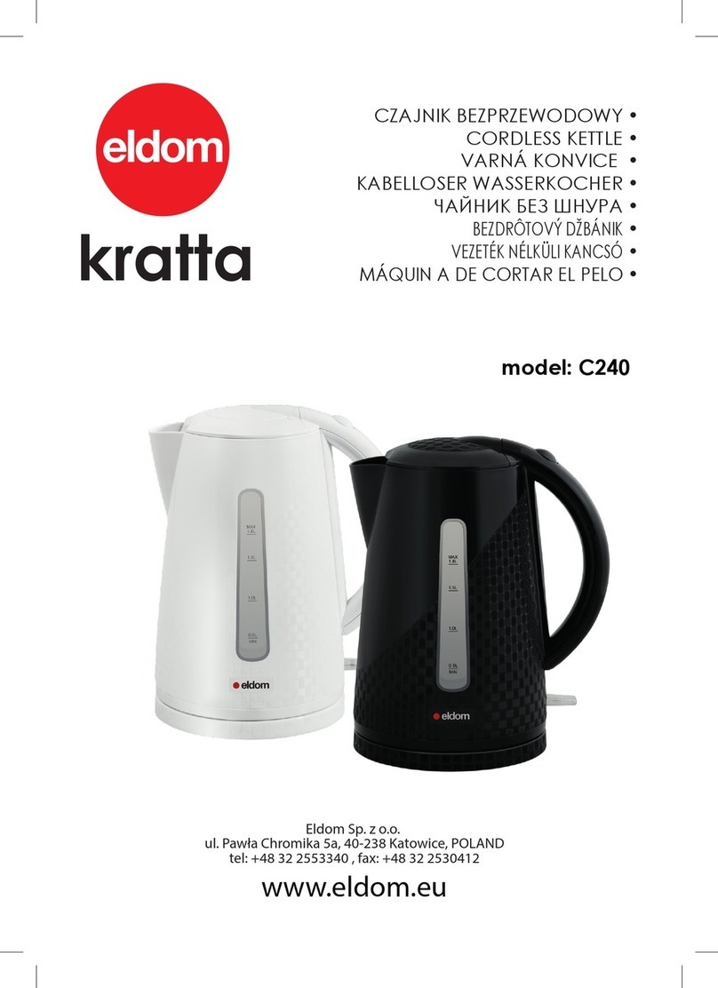 Eldom kratta C240 User manual Eldom kratta C240 User manual