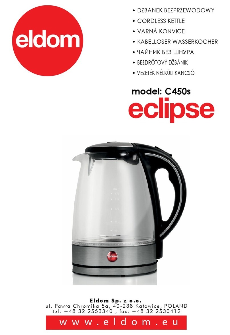 Eldom eclipse C450s Operating	 instruction