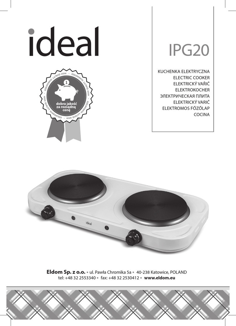 Eldom ideal IPG20 instruction manual