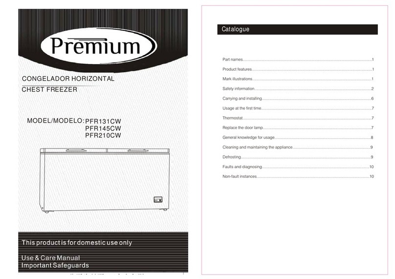 Premium PFR131CW Use & care manual