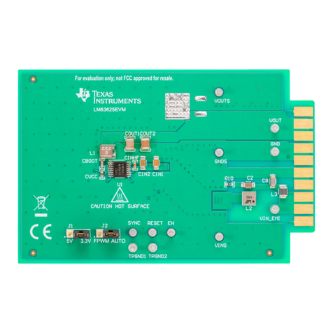 Texas Instruments LM63625EVM user guide