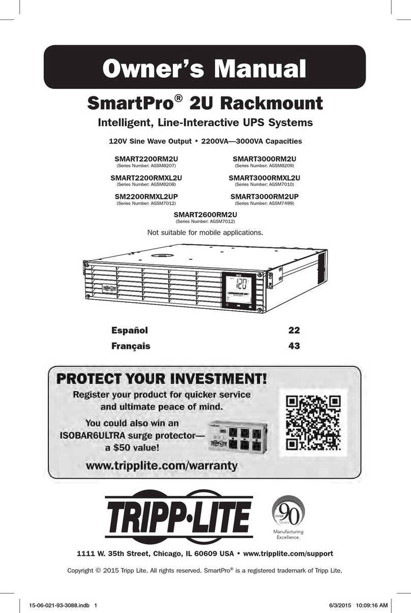 Tripp Lite AGSM7499 User manual