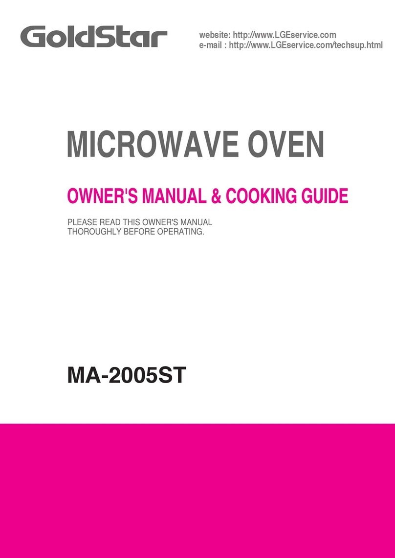 LG Goldstar MA-2005ST Use and care manual LG Goldstar MA-2005ST Use and care manual