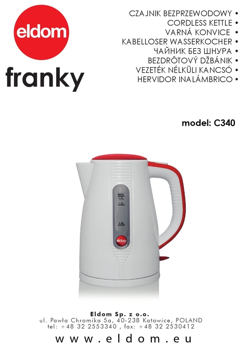 Eldom franky C340 User manual Eldom franky C340 User manual