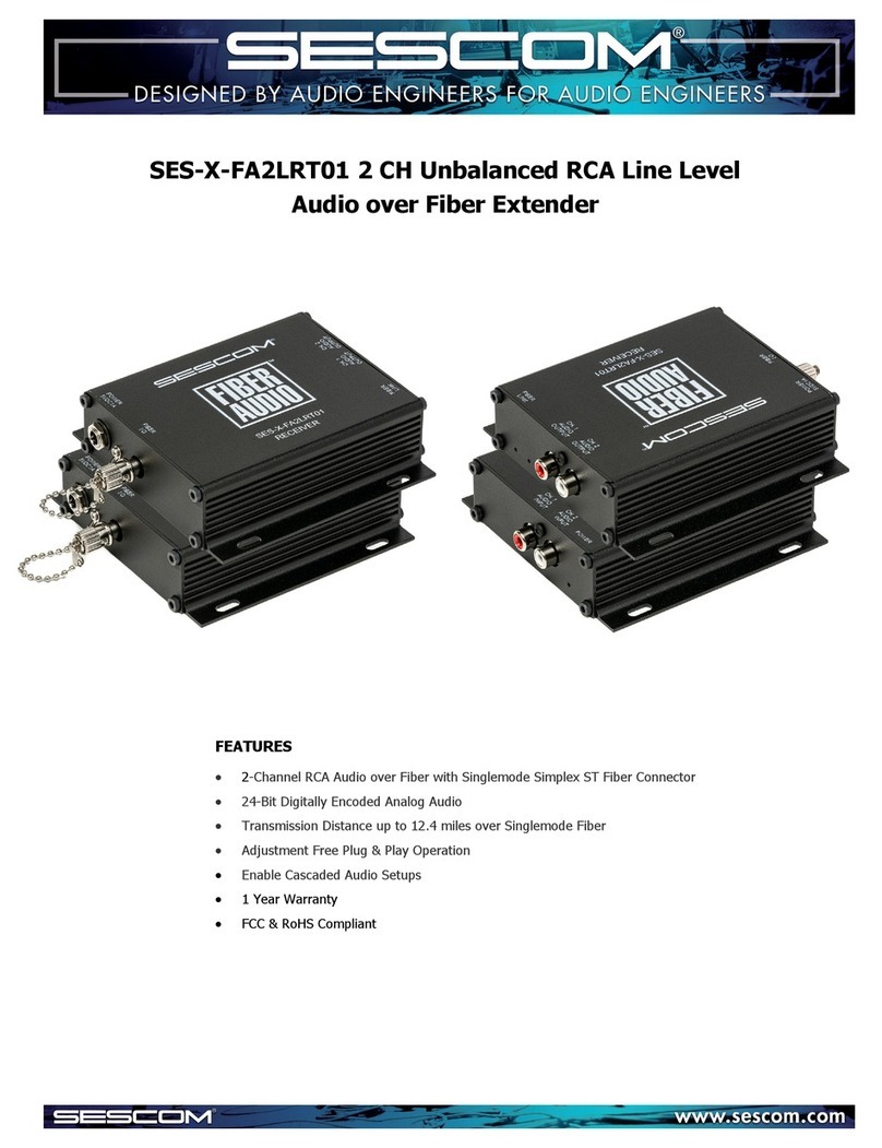 sescom SES-X-FA2LRT01 User manual