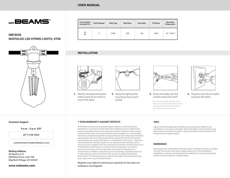 Mr. Beams MB10026 user manual