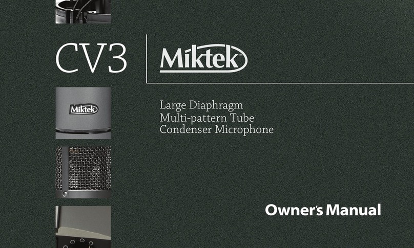Miktek CV3MP owner's manual