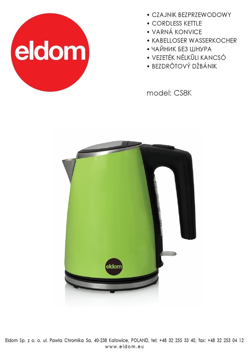 Eldom CS8K User manual Eldom CS8K User manual