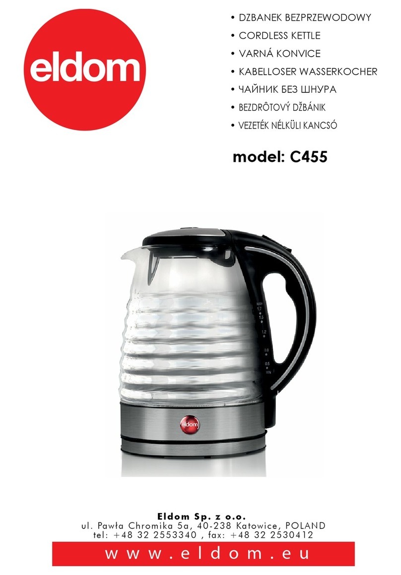 Eldom C455 User manual Eldom C455 User manual