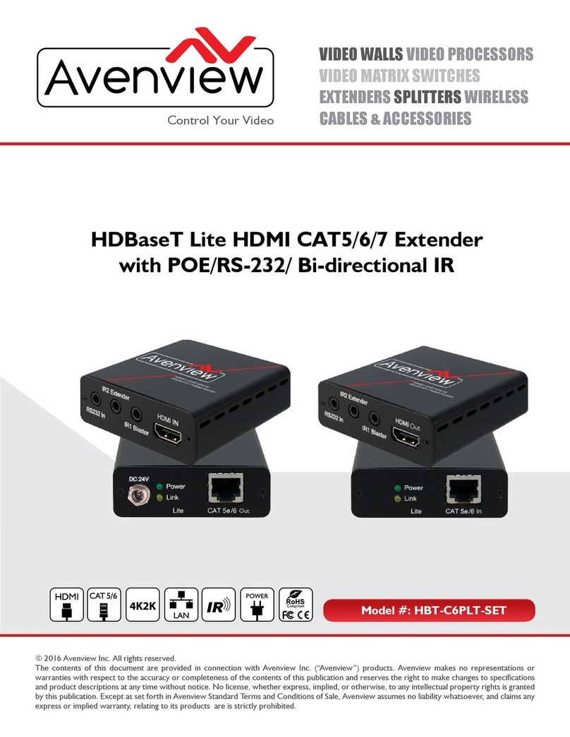 Avenview HBT-C6PLT-SET manual