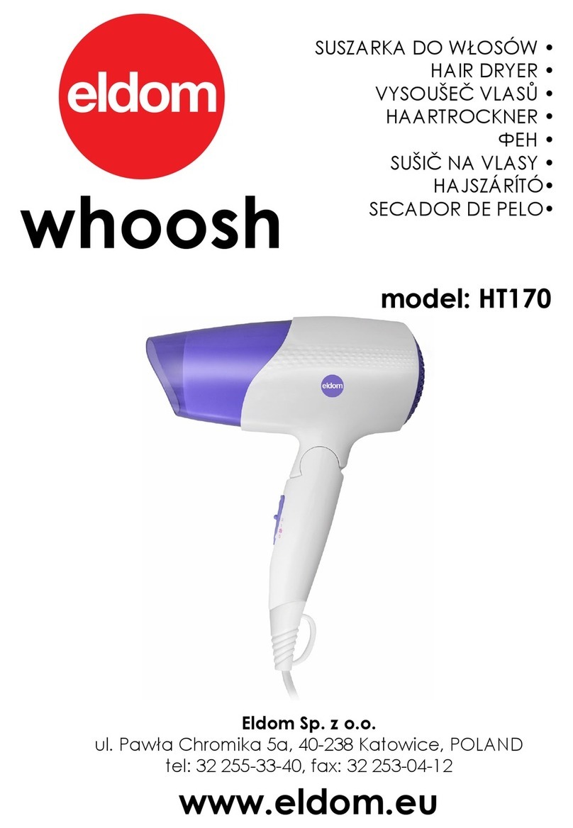 Eldom whoosh HT170 User manual