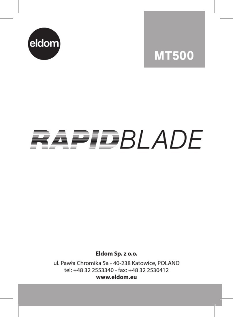 Eldom RAPID BLADE MT500 instruction manual