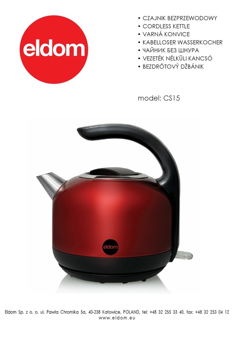 Eldom CS15 User manual
