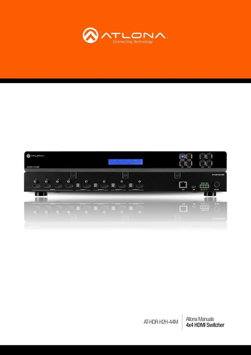 Atlona AT-HDR-H2H-44M User manual