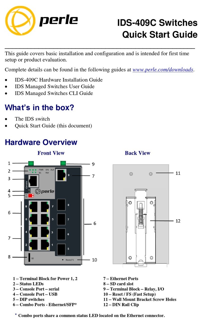 Perle IDS-409C User manual Perle IDS-409C User manual