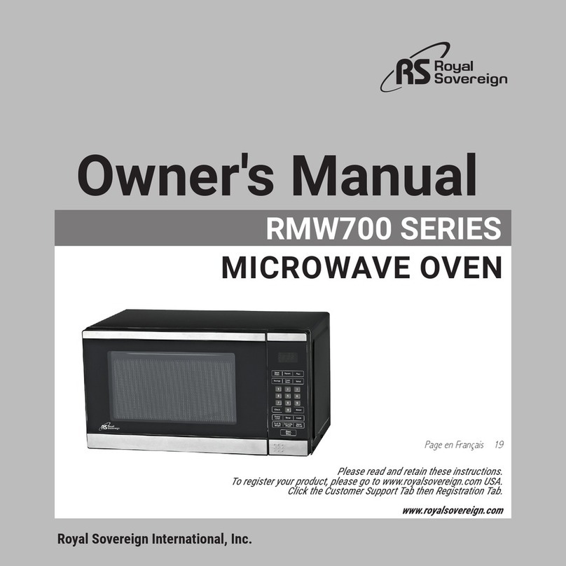 Royal Sovereign RMW700 Series owner's manual