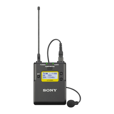 Sony UTX-B03 User manual