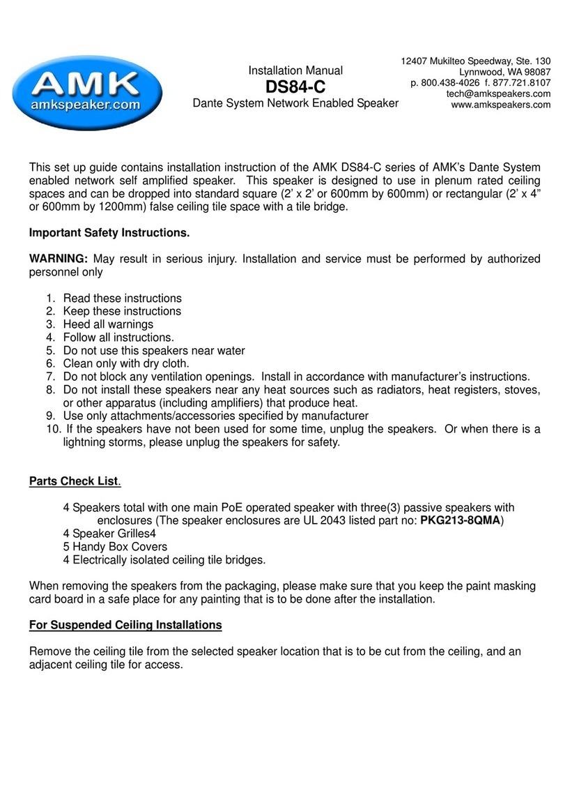 AMK DS84-C-X installation manual