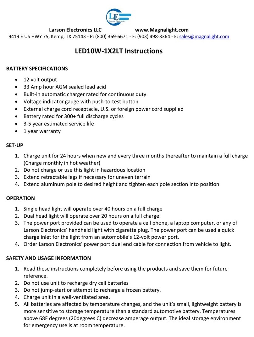 Larson Electronics LED10W-1X2LT instructions Larson Electronics LED10W-1X2LT instructions