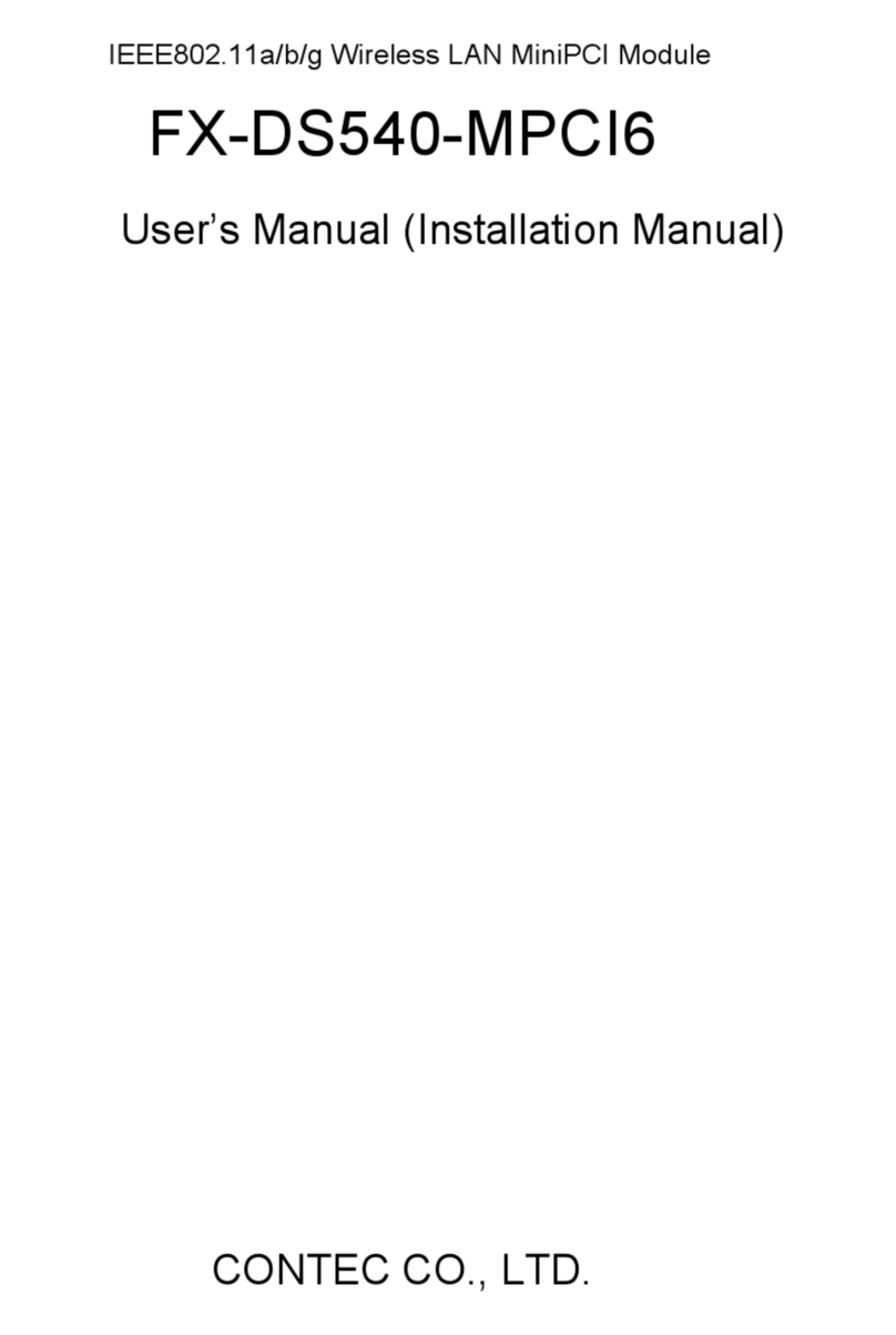 Contec FX-DS540-MPCI6 User manual