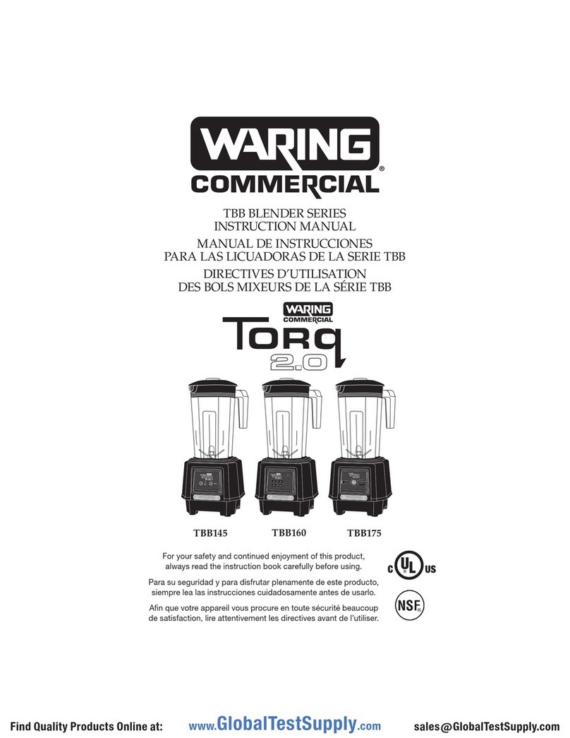 Waring Torq 2.0 TBB145S6 User manual Waring Torq 2.0 TBB145S6 User manual