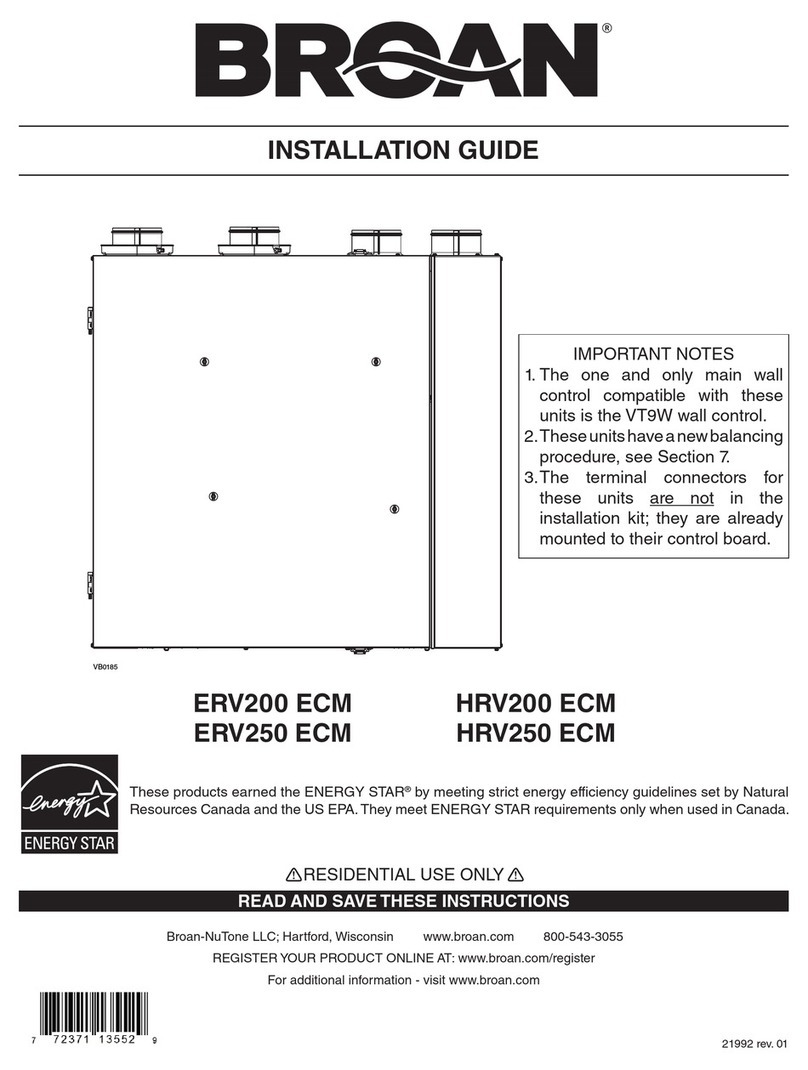 Broan HRV200 ECM installation guide
