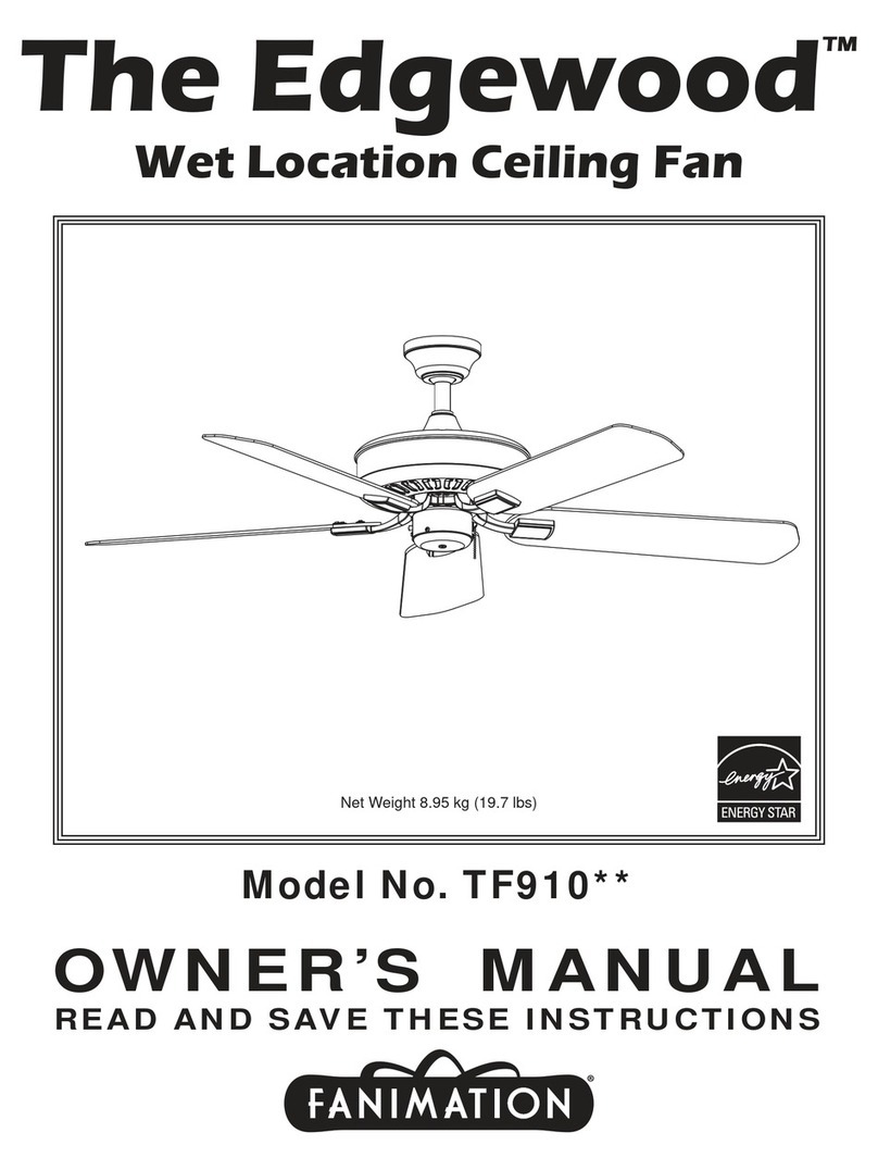Fanimation AP091002WH User manual