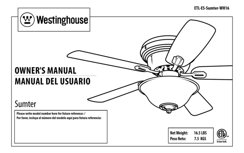 Westinghouse ETL-ES-Sumter-WH16 User manual