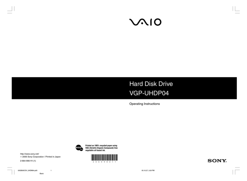 Sony VAIO VGP-UHDP04 User manual