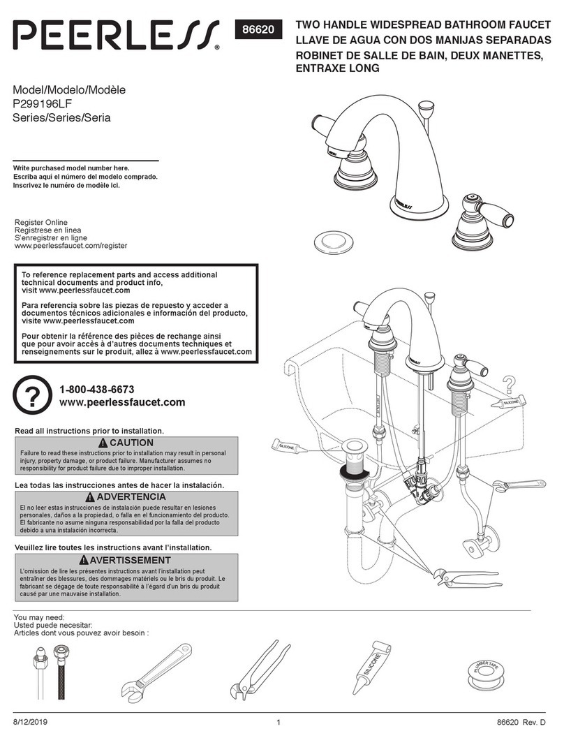 PEERLESS P299196LF Series User manual