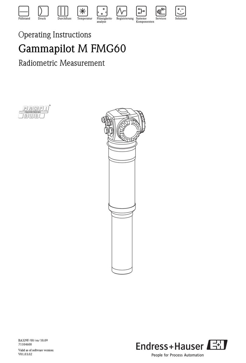 Endress+Hauser Gammapilot M FMG60 User manual