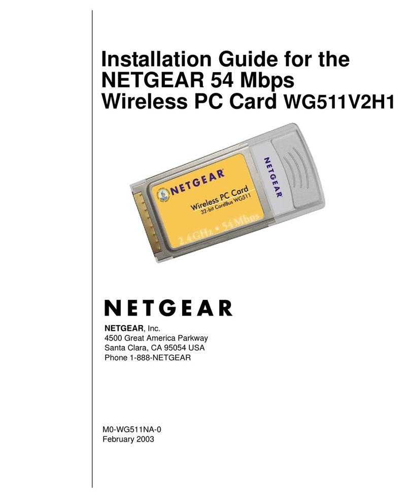 NETGEAR WG511V2H1 installation guide