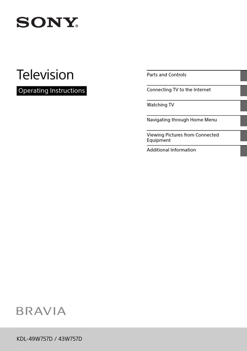 Sony BRAVIA KDL-49W757D User manual