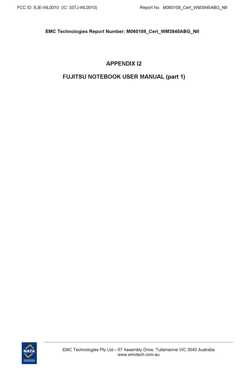 Fujitsu LifeBook S7110D User manual Fujitsu LifeBook S7110D User manual